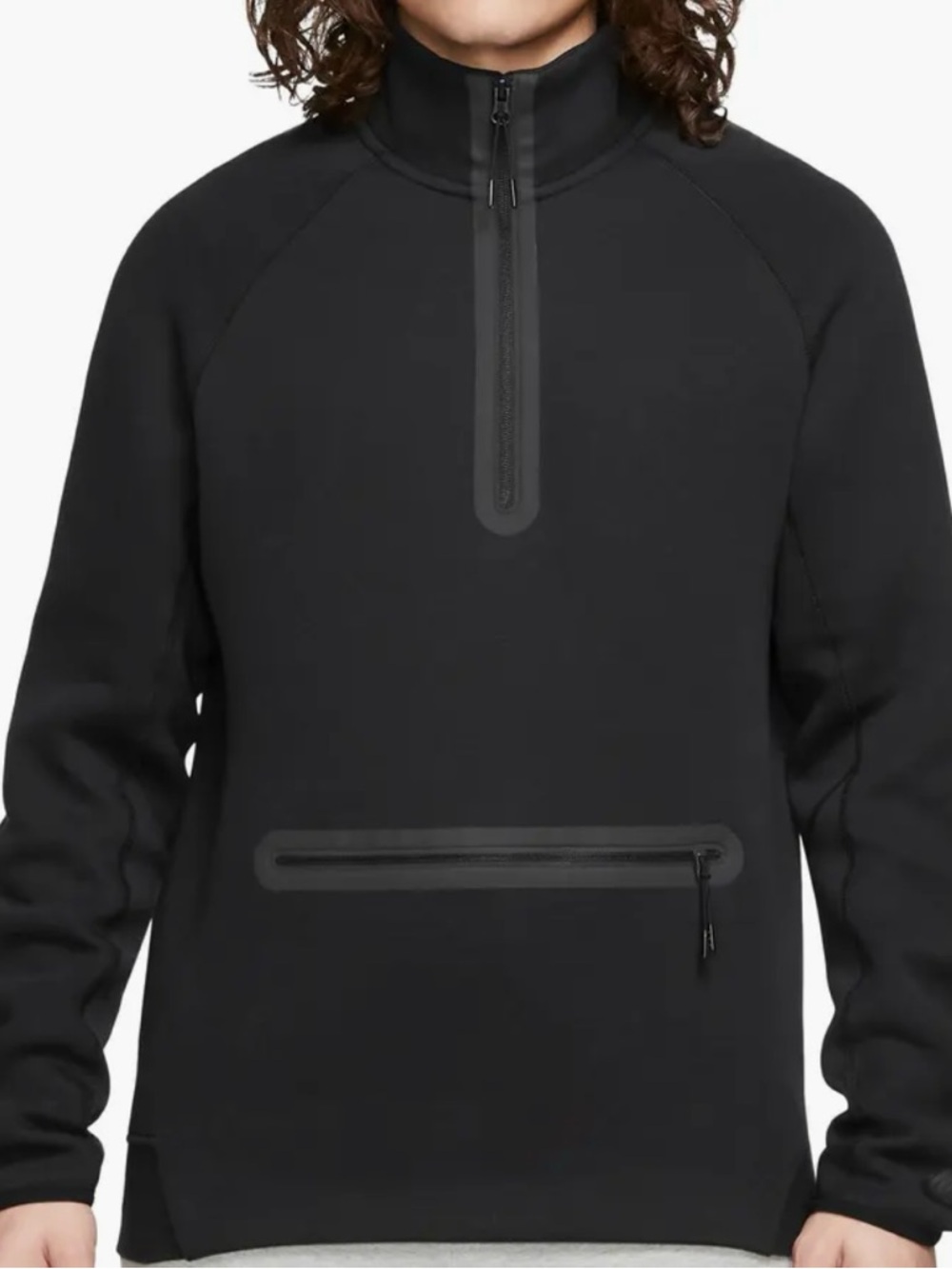 Nike Black Men’s Pullover Hoodie Black Medium NWT